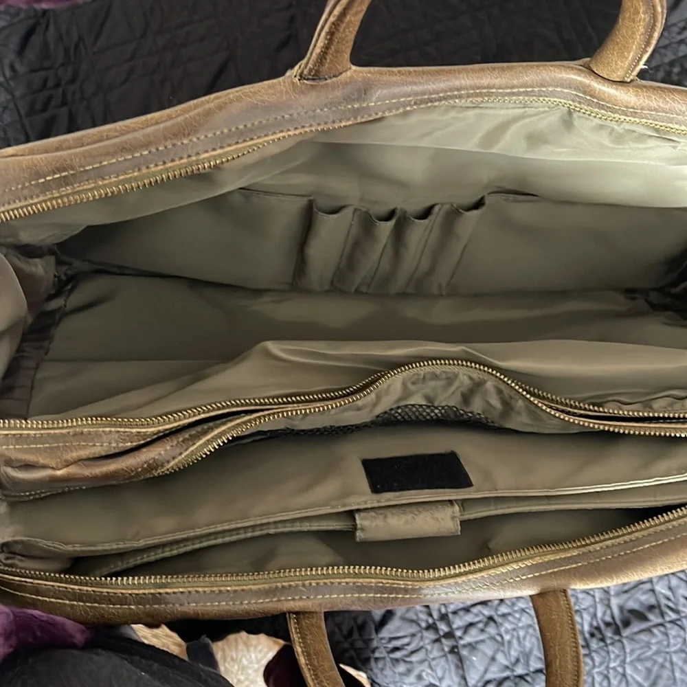Matt and Nat sustainable & eco friendly vegan deep brown briefcase
